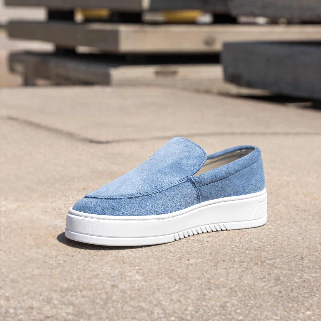 MILLER SLIP ON Blue Suede