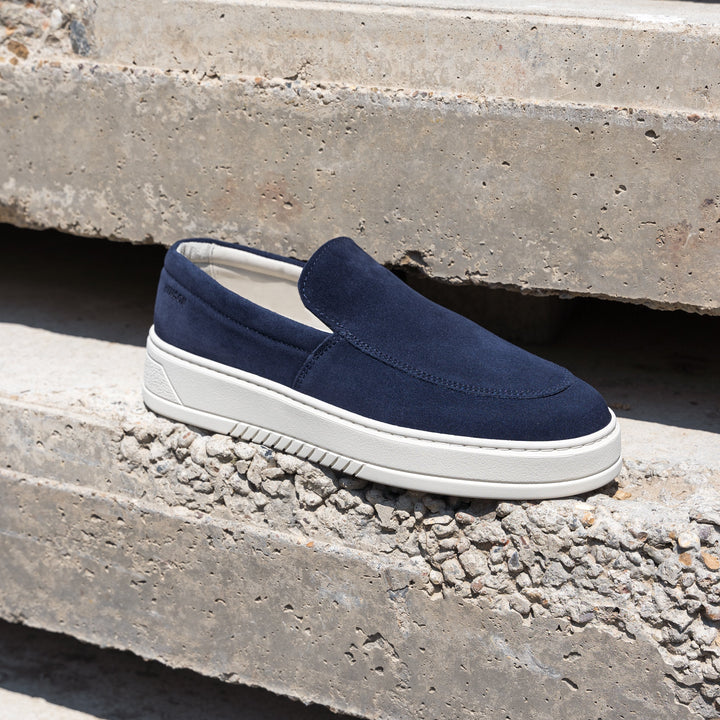 MILLER SLIP ON Navy Suede