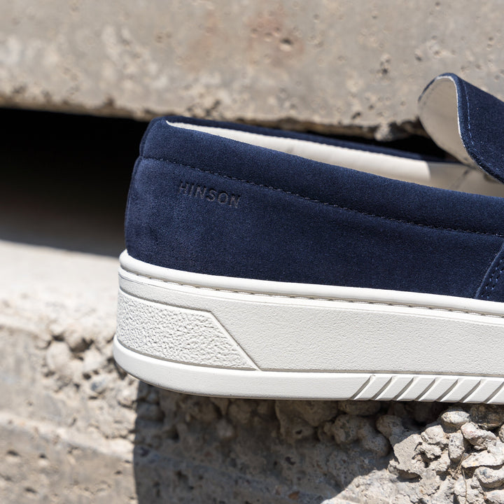 MILLER SLIP ON Navy Suede