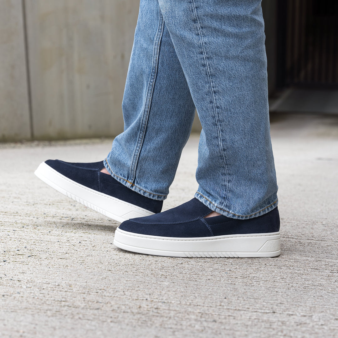 MILLER SLIP ON Navy Suede