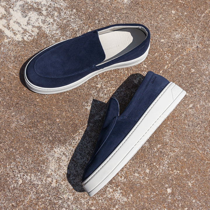 MILLER SLIP ON Navy Suede