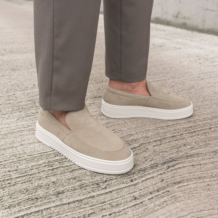 MILLER SLIP ON Beige Suede