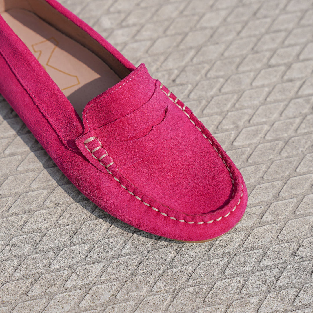 PETIT MOC  Fuchsia Suede