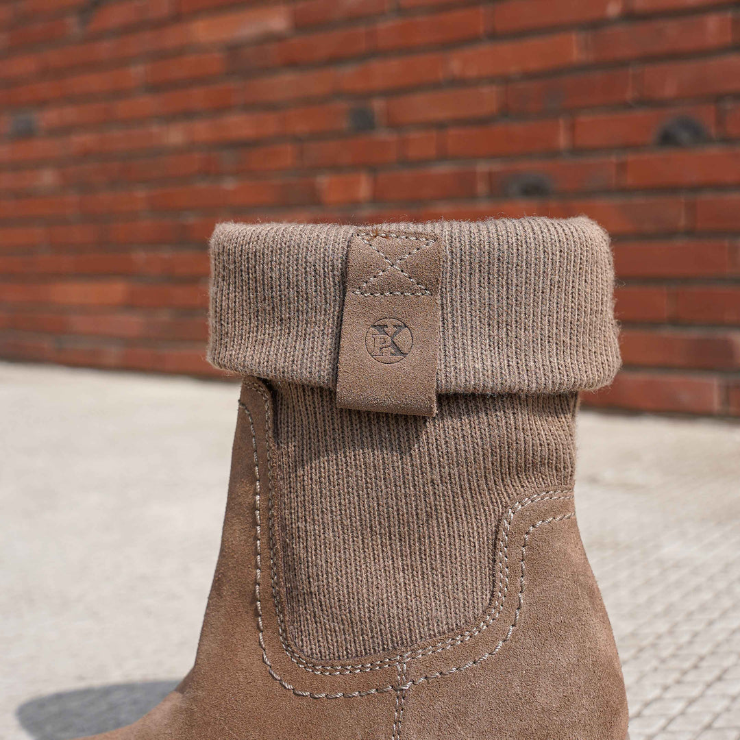 JAMILA MID BOOT Taupe Suede