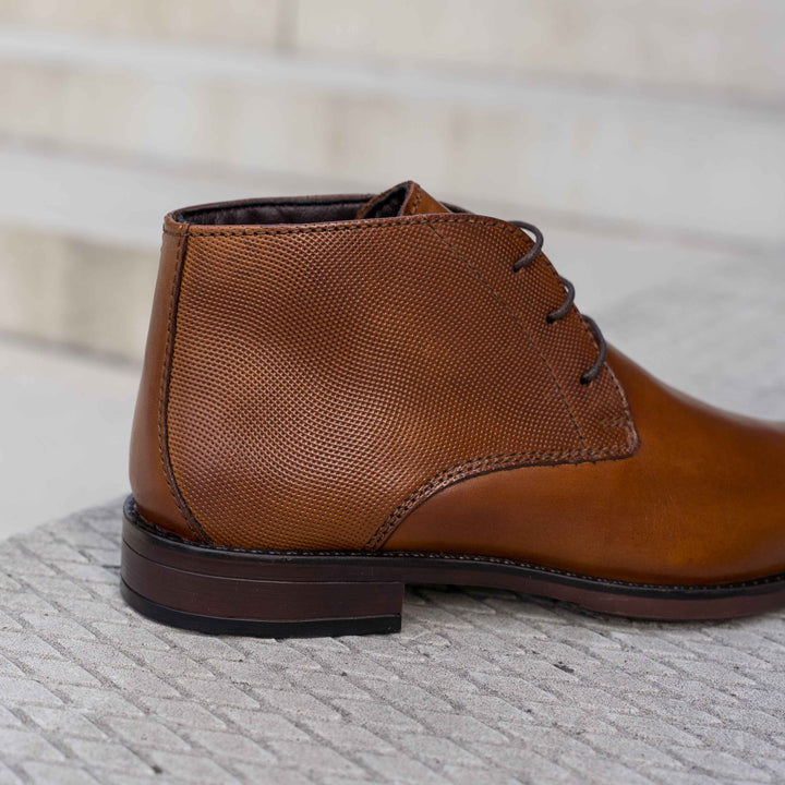 CHARLIE ANKLE BOOT Tan Leather