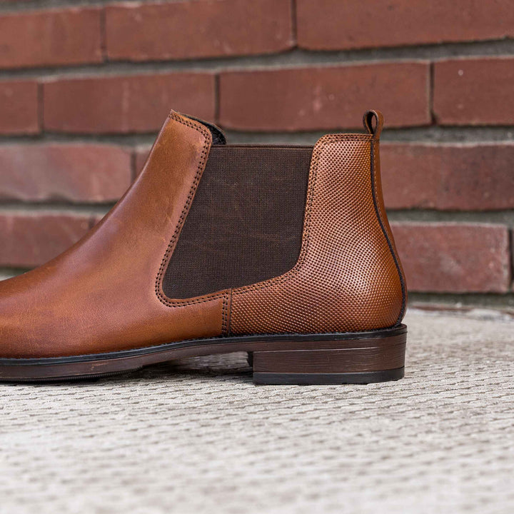 CHARLIE CHELSEA BOOT Tan Leather