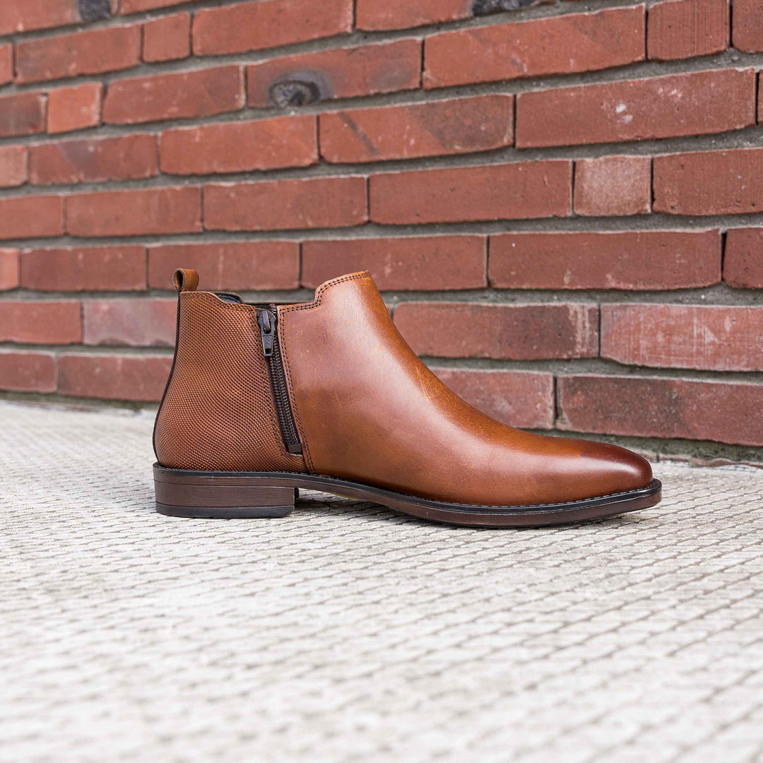 CHARLIE CHELSEA BOOT Tan Leather