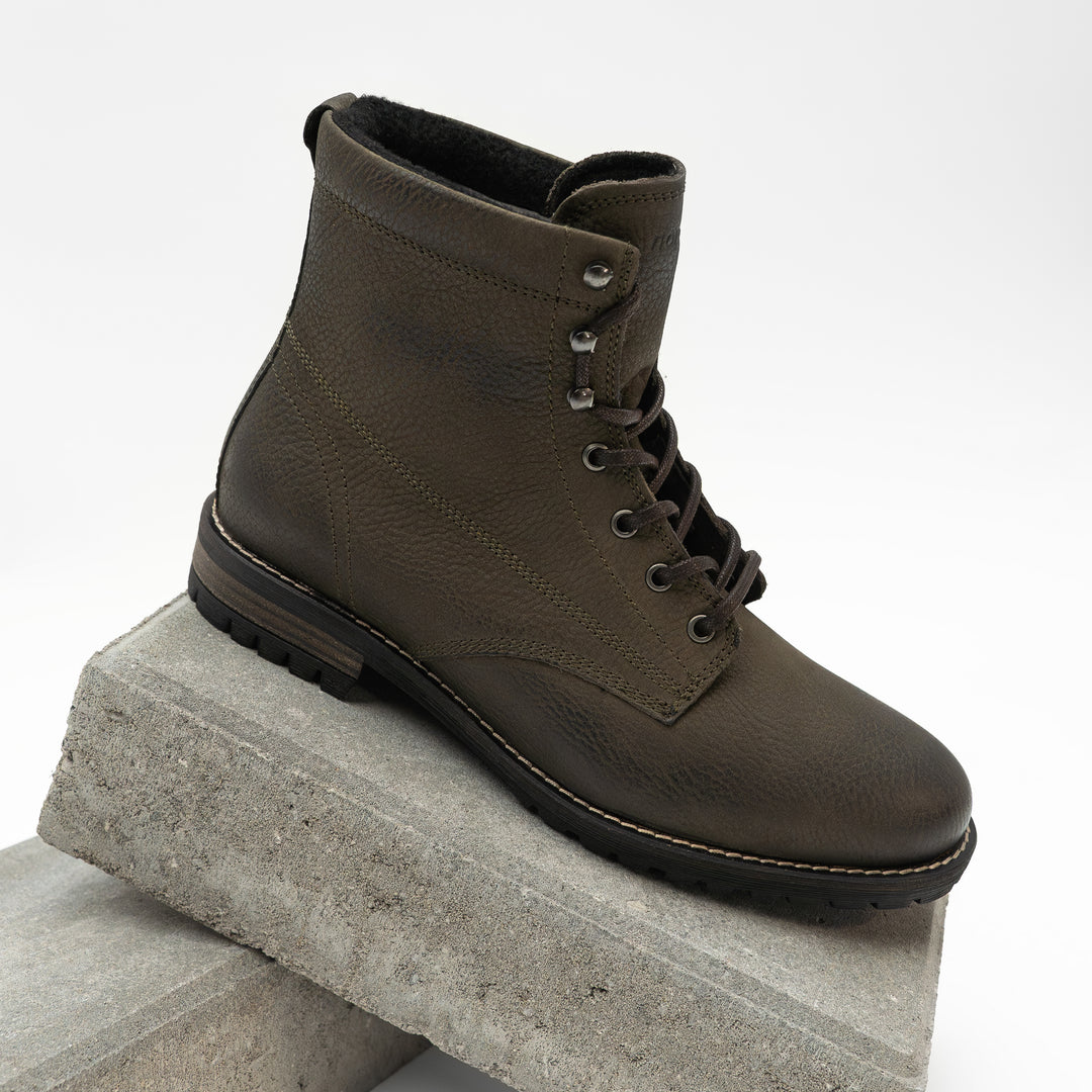 GORDON MID BOOT Olive Nubuck