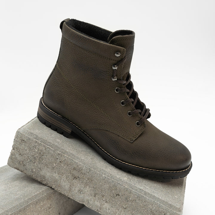 GORDON MID BOOT Olive Nubuck