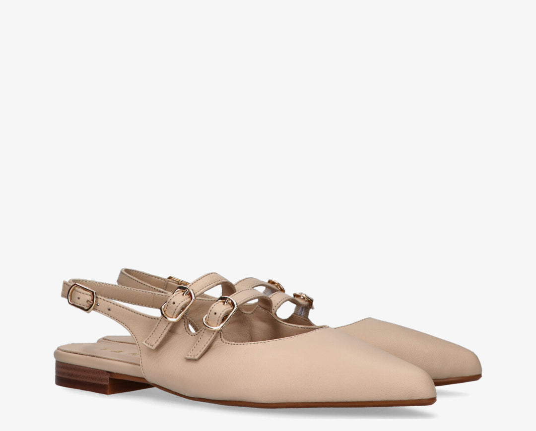 DUNA SLINGBACK Natural Leather