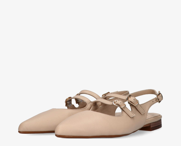 DUNA SLINGBACK Natural Leather