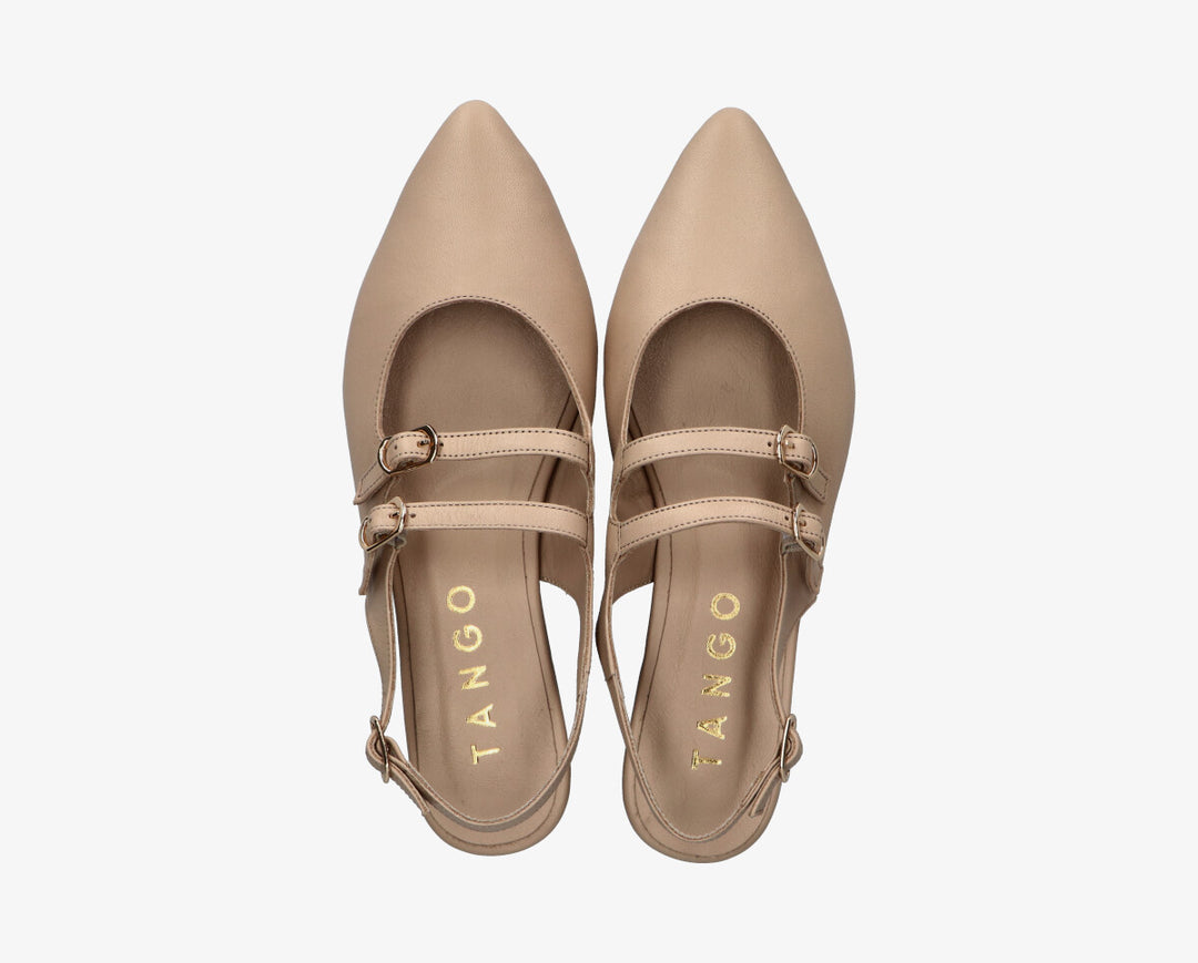 DUNA SLINGBACK Natural Leather