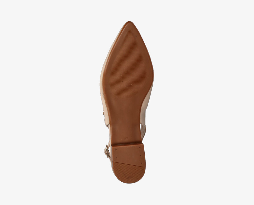 DUNA SLINGBACK Natural Leather