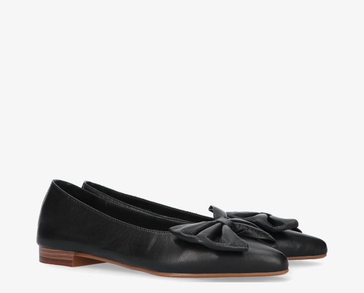 DUNA BOW Black Leather