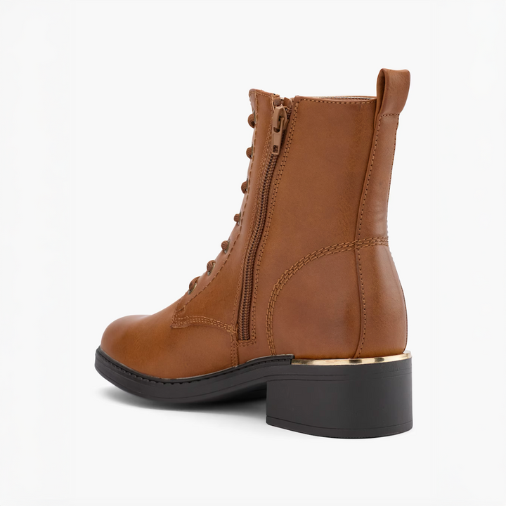 FOUNTAIN LACE BOOT Cognac