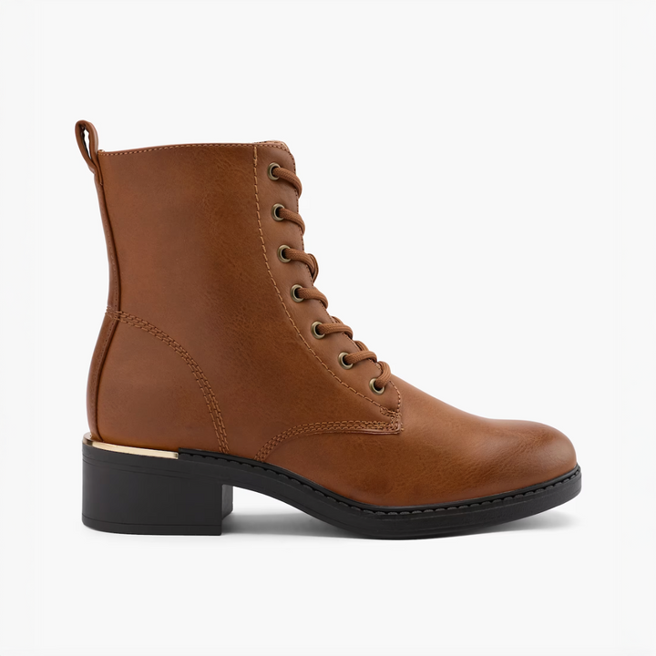 FOUNTAIN LACE BOOT Cognac