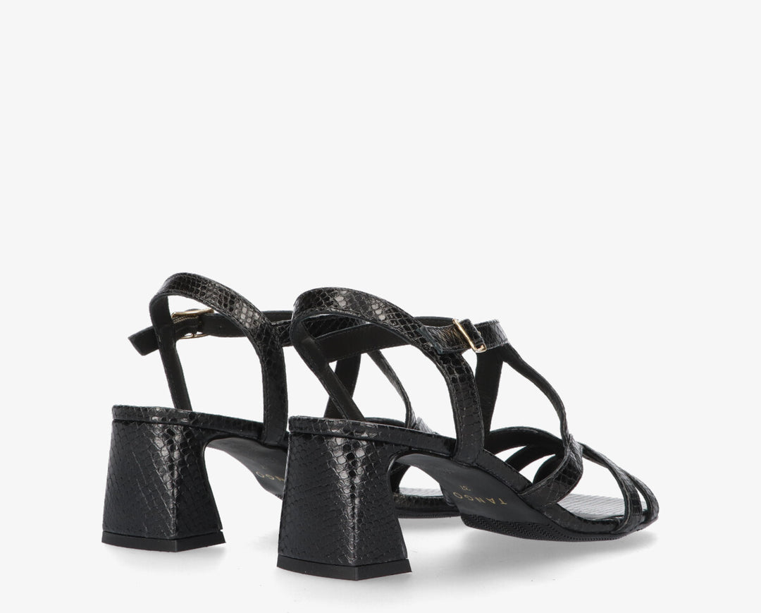 KATYA SANDAL Black Leather