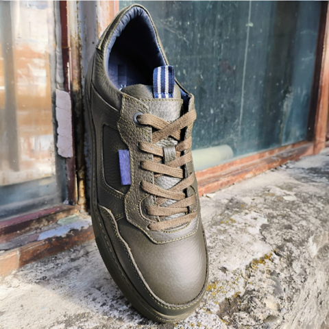 NAVAN SNEAKER Piele Naturală Army