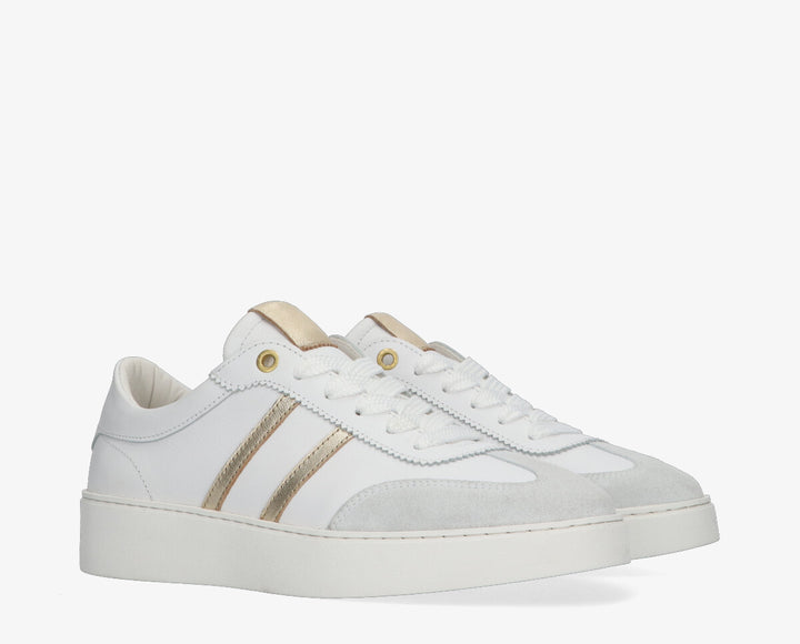 NYNKE SNEAKER White Gold Leather