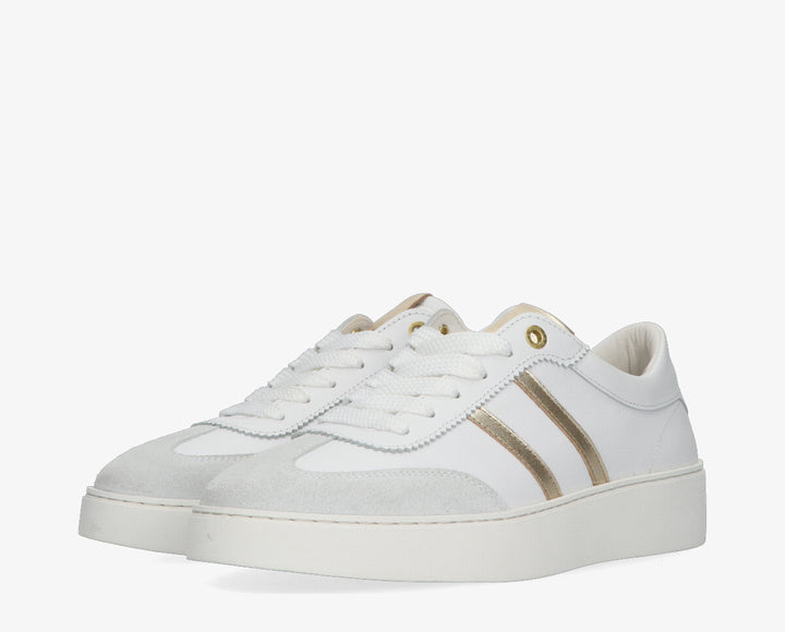 NYNKE SNEAKER White Gold Leather