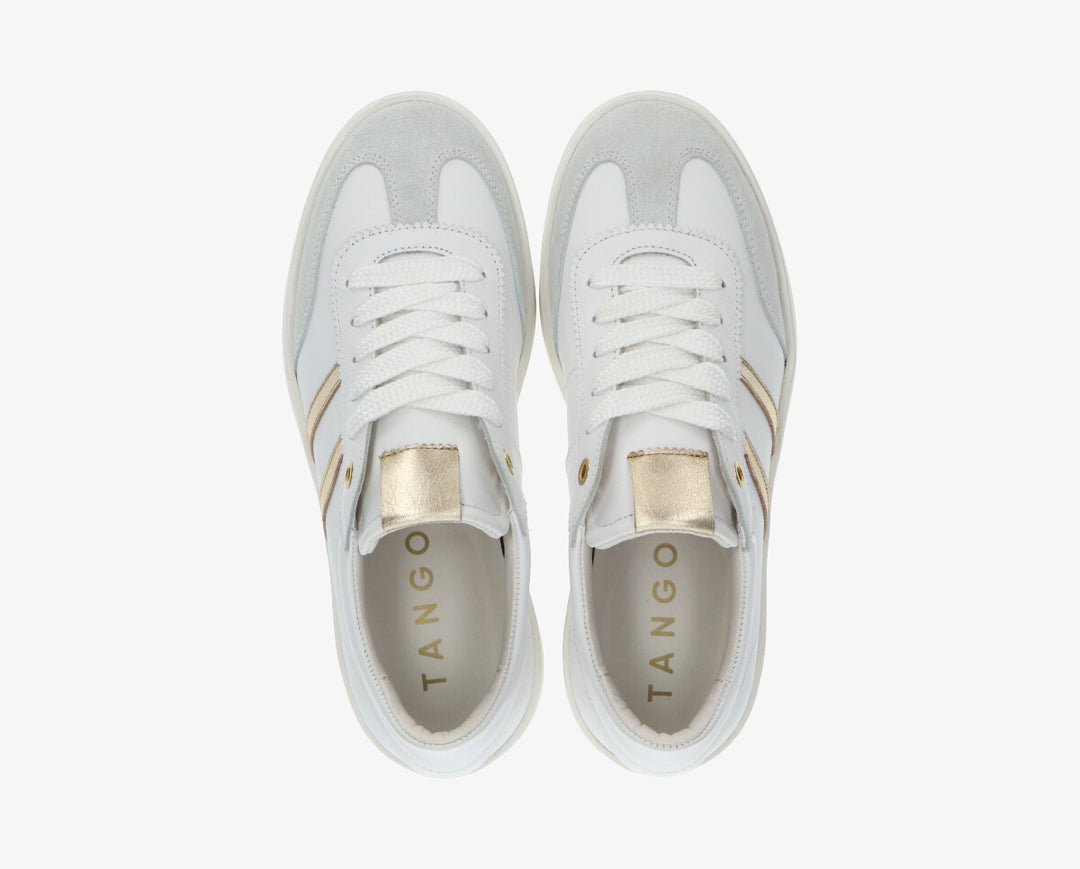 NYNKE SNEAKER White Gold Leather