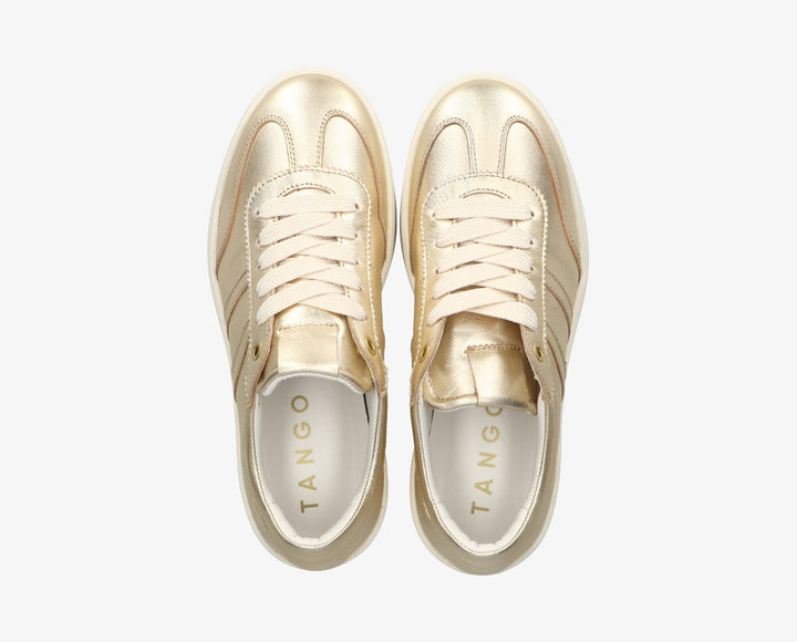 NYNKE SNEAKER Gold Leather