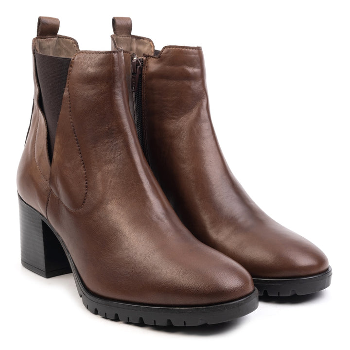 IRIS ANKLE BOOT Brown Leather