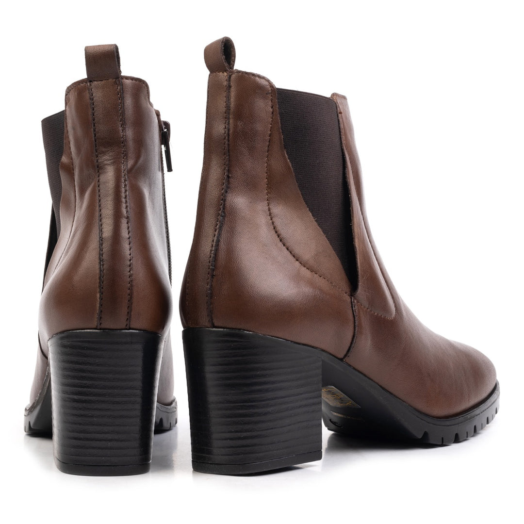 IRIS ANKLE BOOT Brown Leather