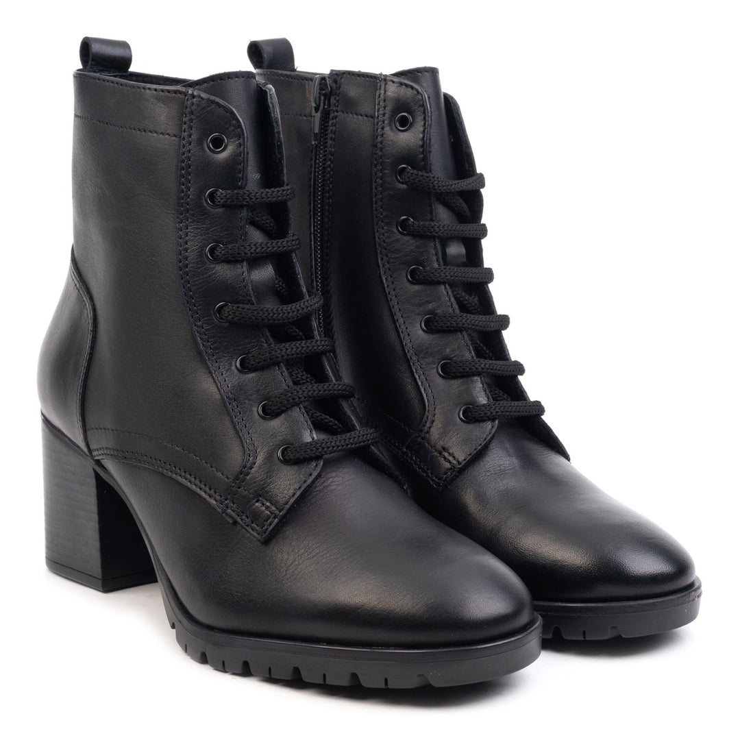 IRIS LACE BOOT Black Leather