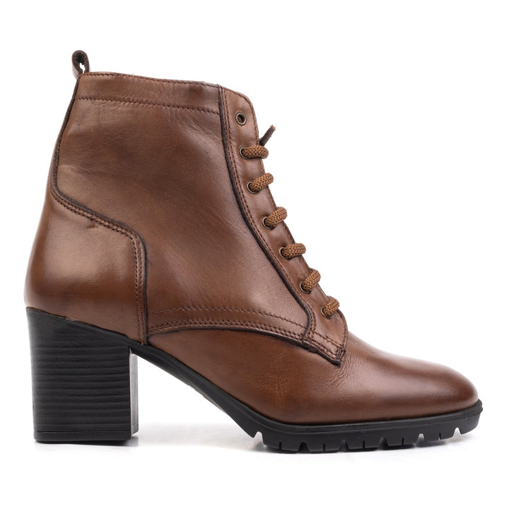 IRIS LACE BOOT Brown Leather