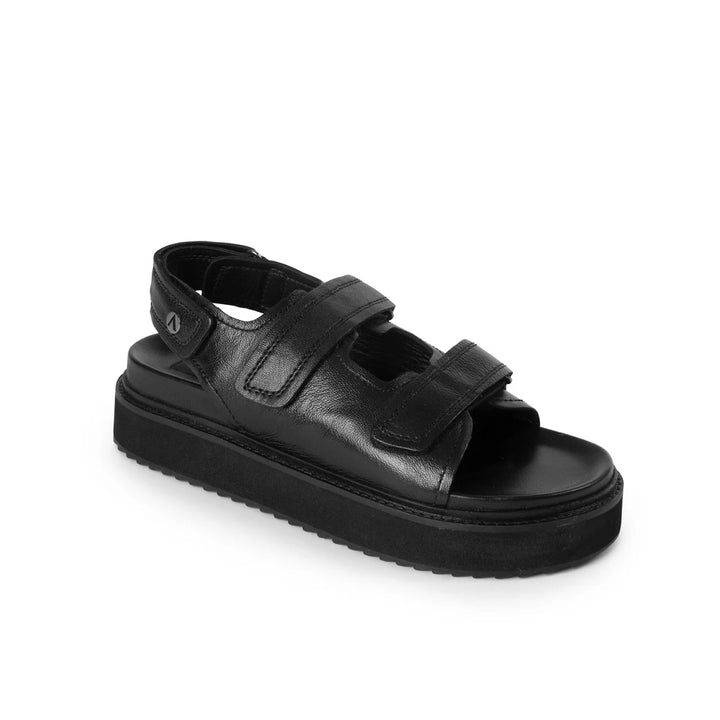 SOBA SANDAL Black Leather