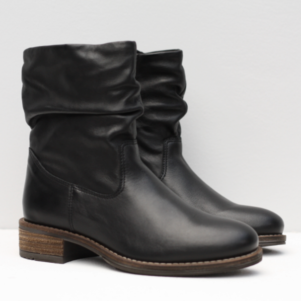 GIA BOOT Black Leather