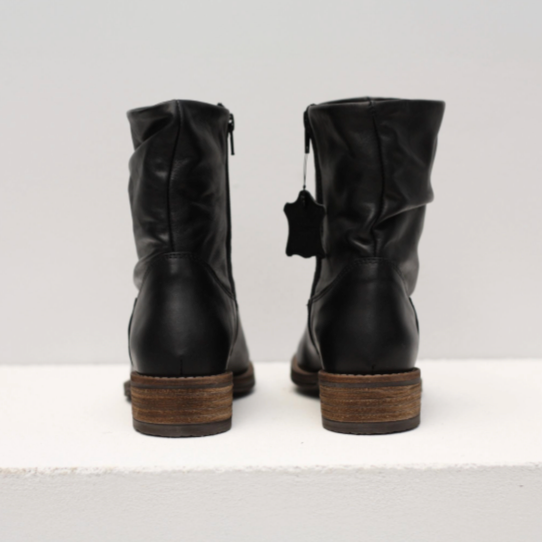 GIA BOOT Black Leather