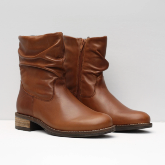 GIA BOOT Tan Leather