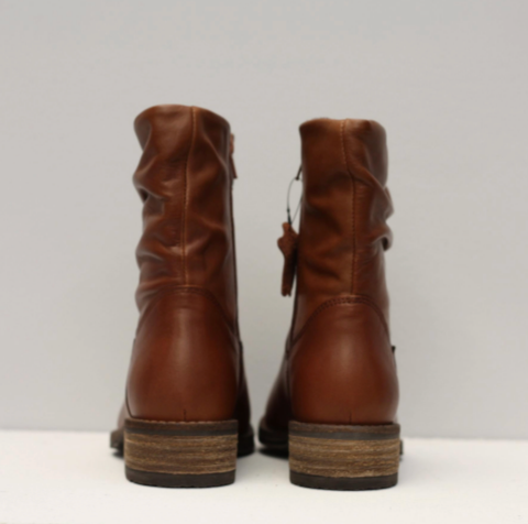 GIA BOOT Tan Leather