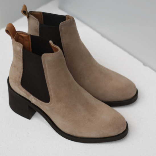 MILLEY CHELSEA BOOT Taupe Velours