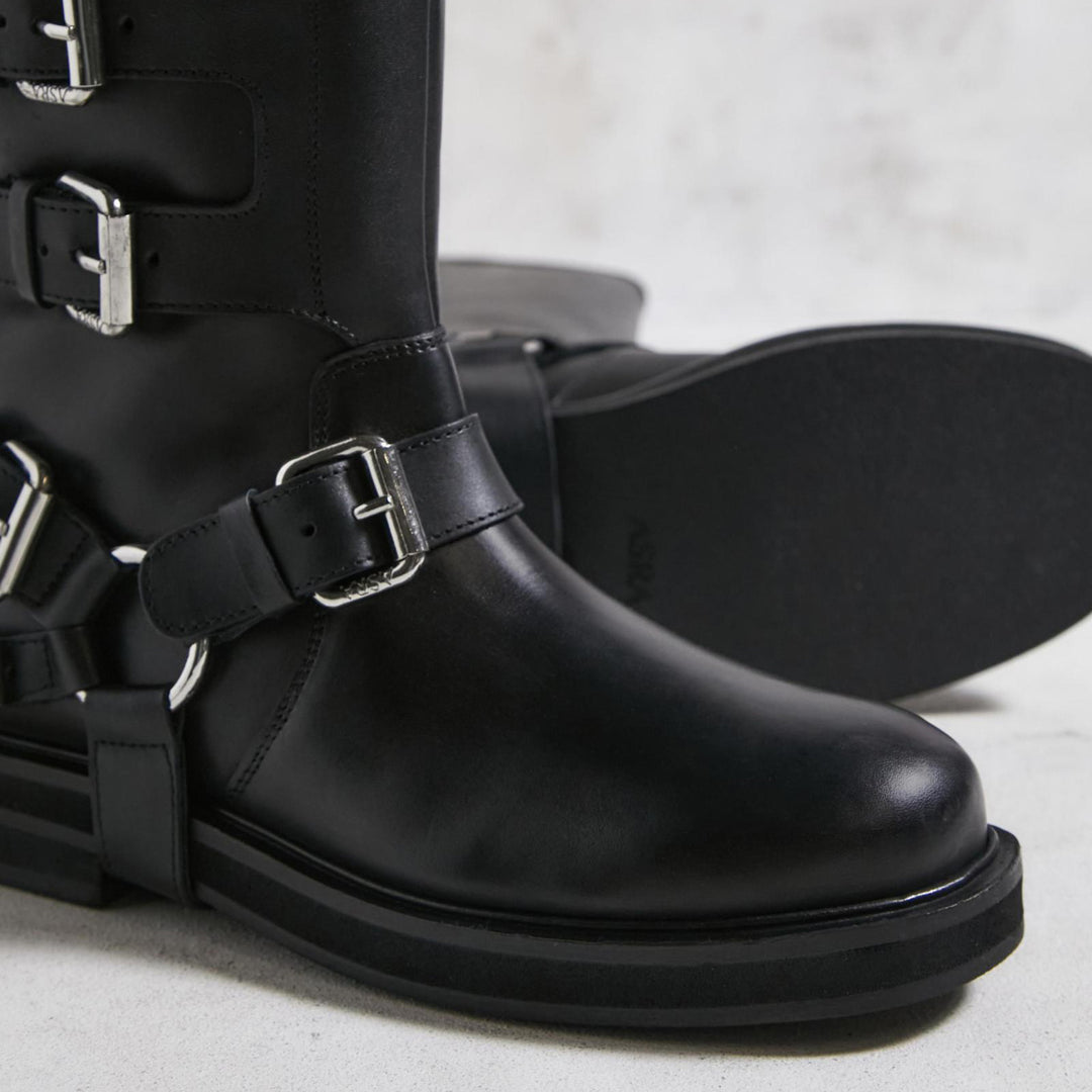 CANTALOUPE HIGH BOOT Black Leather