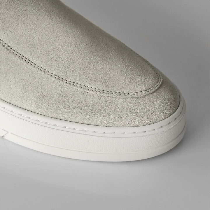 MILLER SLIP ON Beige S Suede