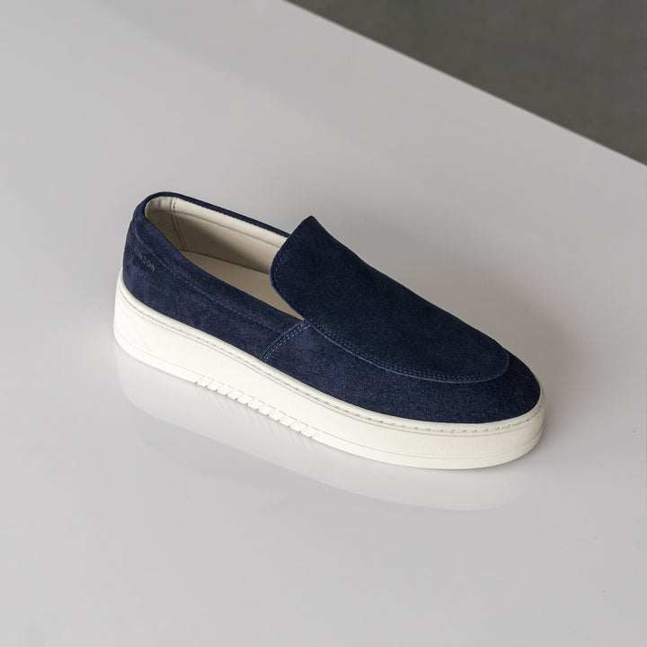 MILLER SLIP ON Navy Suede