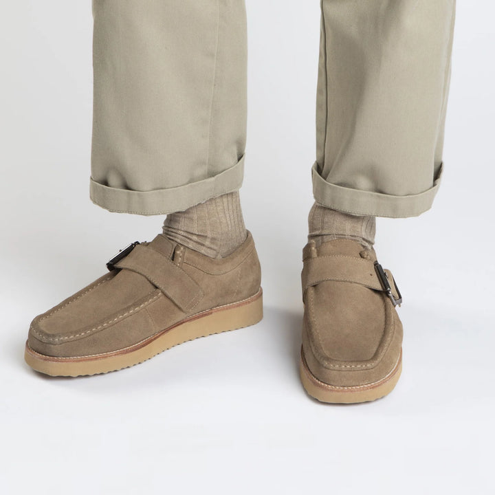 TOMMY SHOES Oatmeal Velour Leather